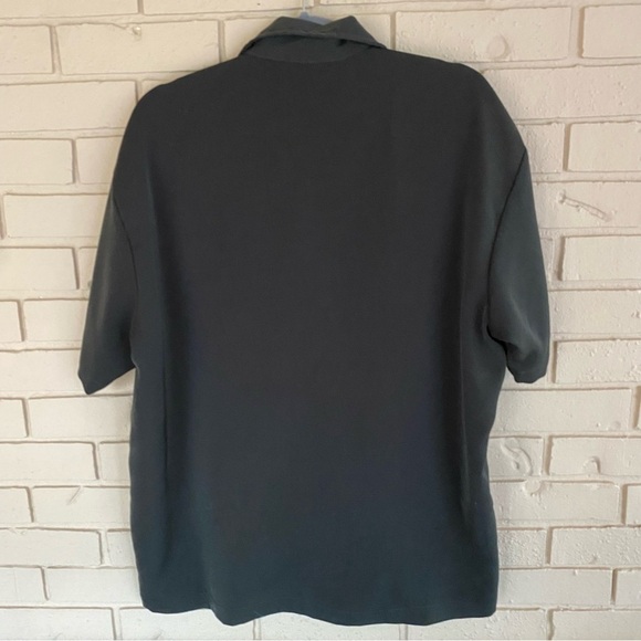 Steady Classics Bowling Shirt Retro Green Diamond Print Casual Lounge Large L - Picture 2 of 6